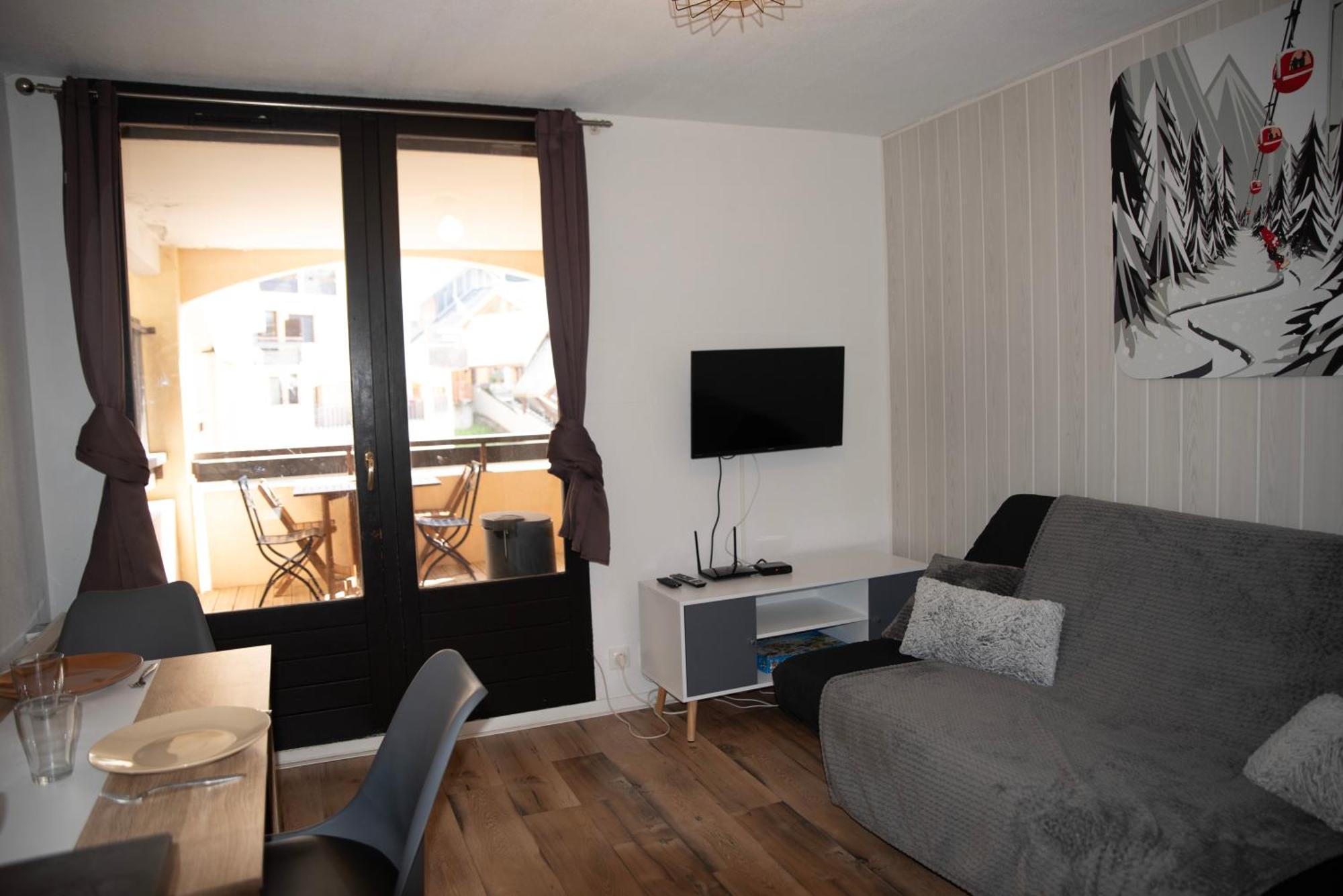 Poutran 2, Studio 4 Personnes Au Pied Des Pistes Avec Grande Terrasse Oz Zewnętrze zdjęcie